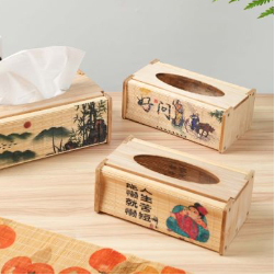 SD - Bamboo Tissue Box